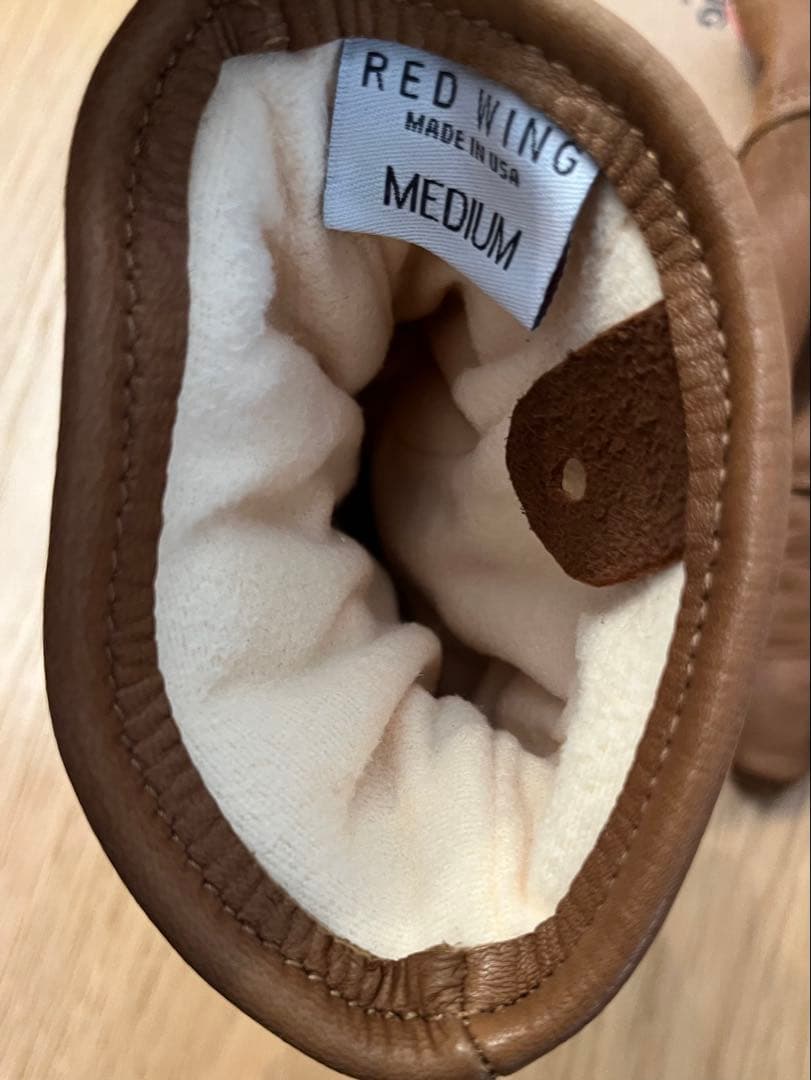 RED WING レザーグローブ　ナツメグ　Mサイズ