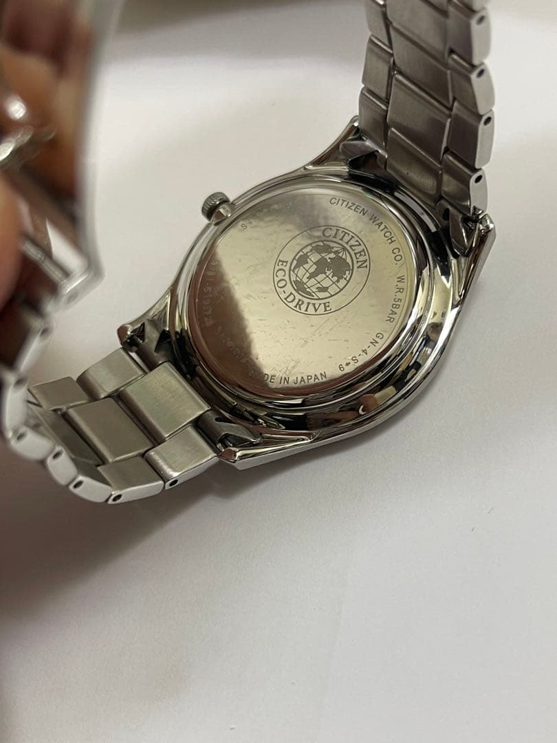 【美品、値下げしました❗️】 CITIZEN Eco-Drive ブラック腕時計