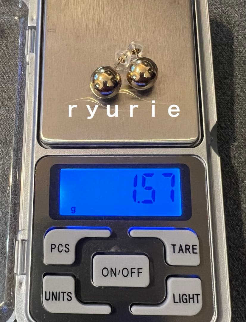 18金K18レディースピアス 10ミリ