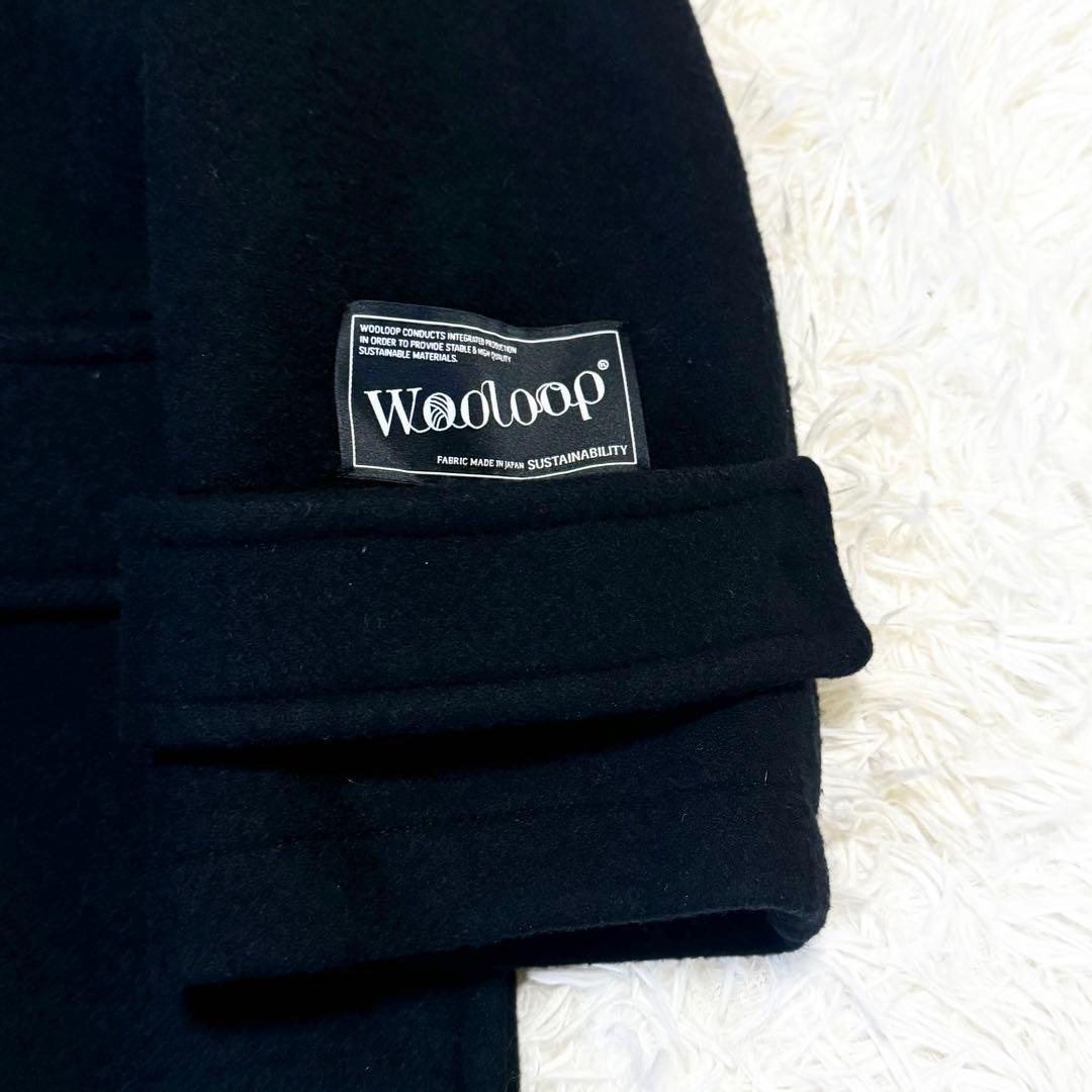 現行 美品 ミラオーウェン ロングダッフルコート ブラックWooloop