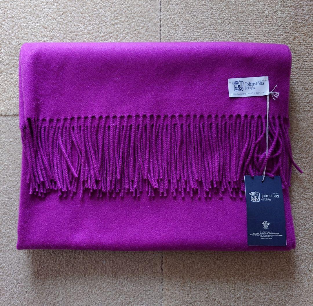 最終お値下Johnstonsジョンストンズ 大判 カシミヤ ストール