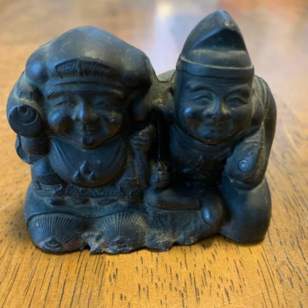 恵比寿.大黒天銅製像