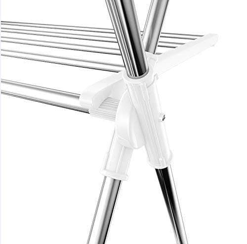 耐荷重60KGのステンレス製洗濯物干しスタンド、防錆仕様でコンパクトなサイズ