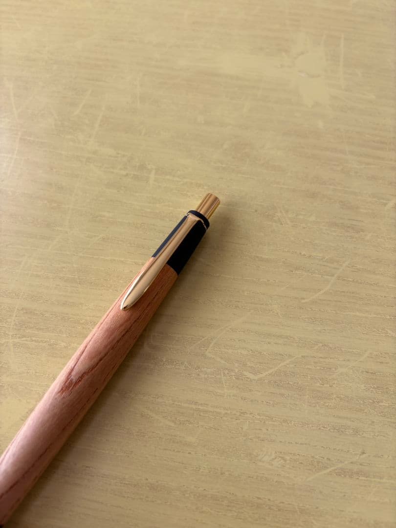 ボナンペン　欅　シャーペン　真鍮金具