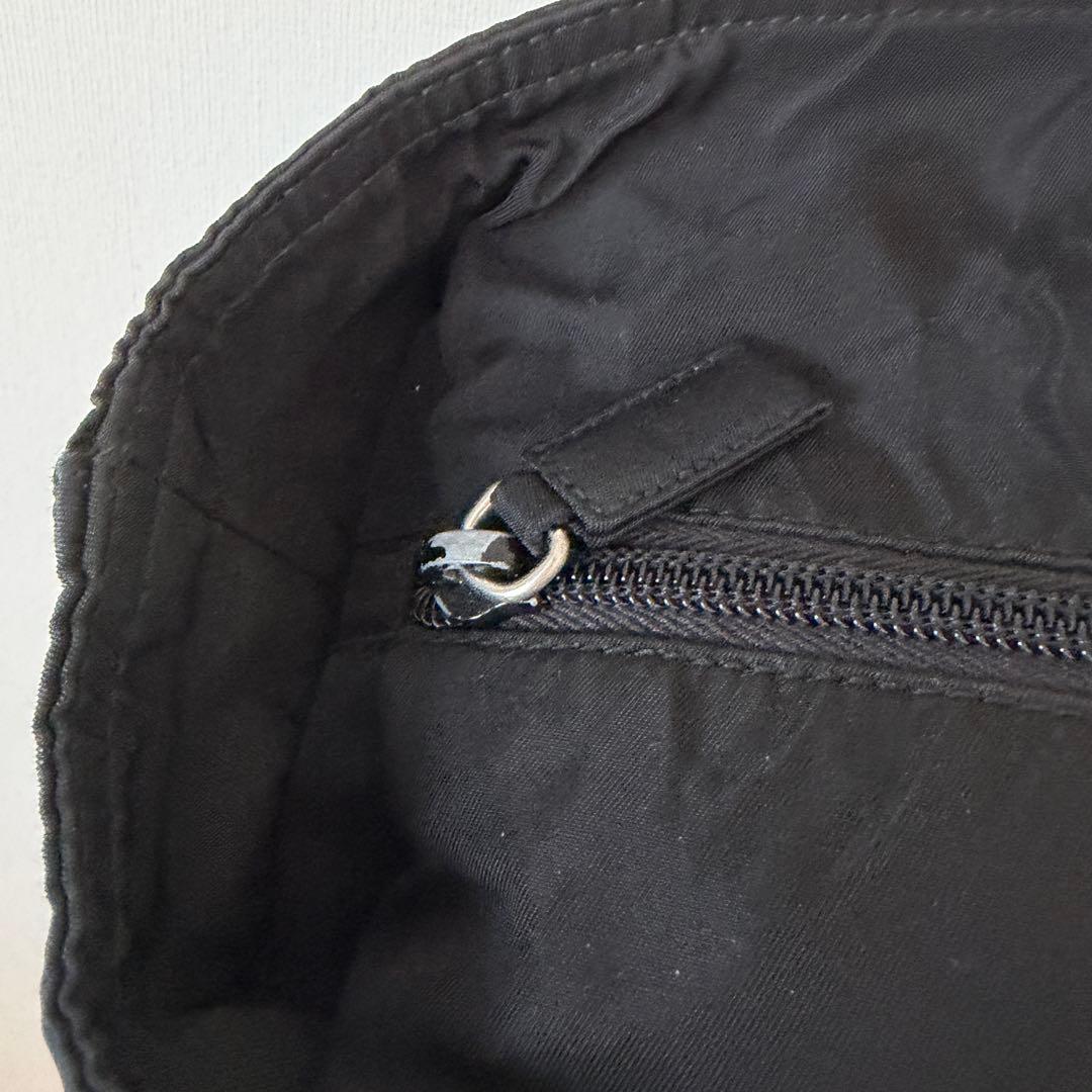 PRADAプラダナイロンショッピングトートバッグ黒タグ有り