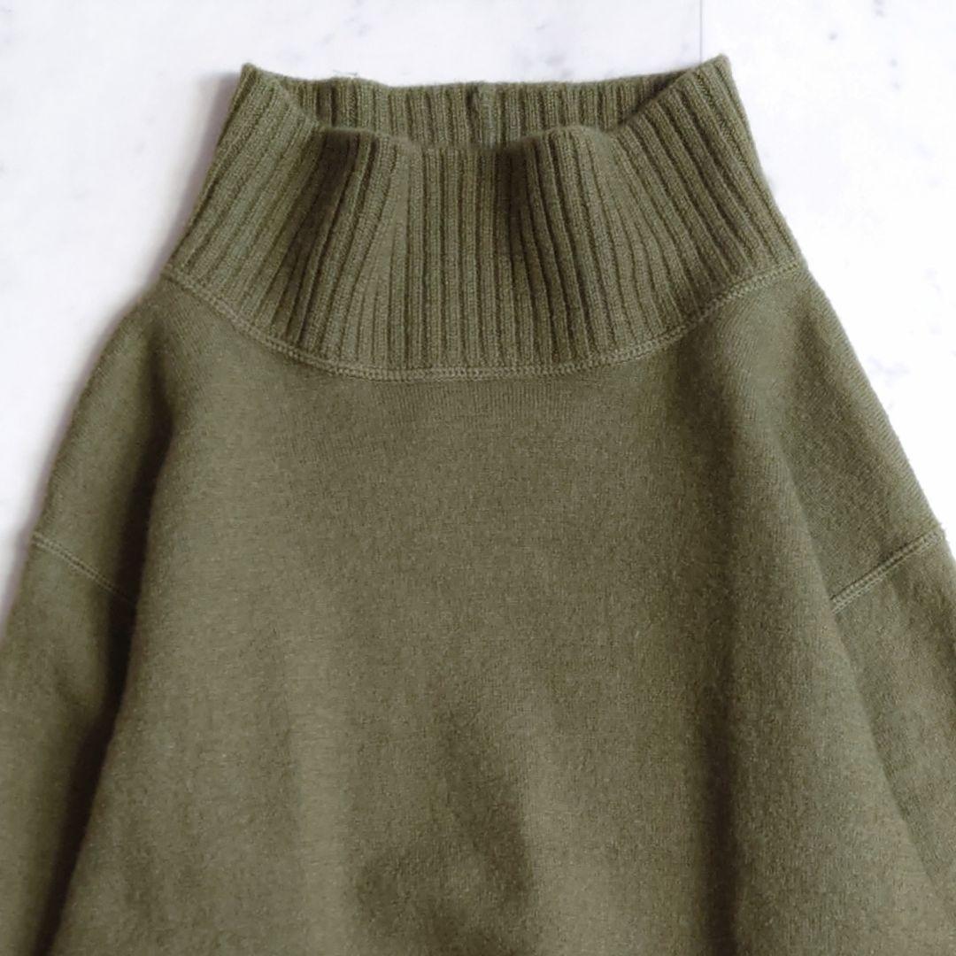 美品♪ 23AW マーガレットハウエル フェルトラフウールニット グリーン系
