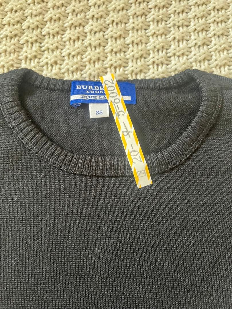 Burberry チェック柄　ワンピース　半袖ニット　カーディガン