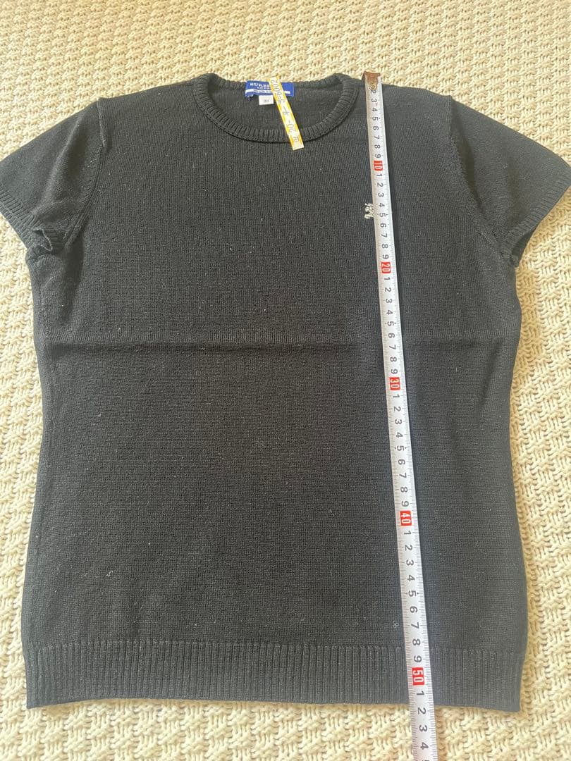 Burberry チェック柄　ワンピース　半袖ニット　カーディガン