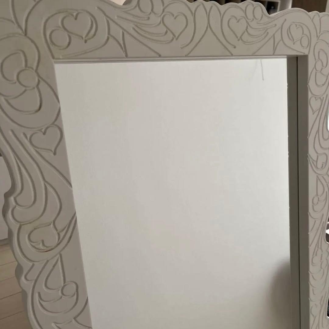 アンティーク調 大型 姿見 スタンドミラー シャビーシック フレンチ