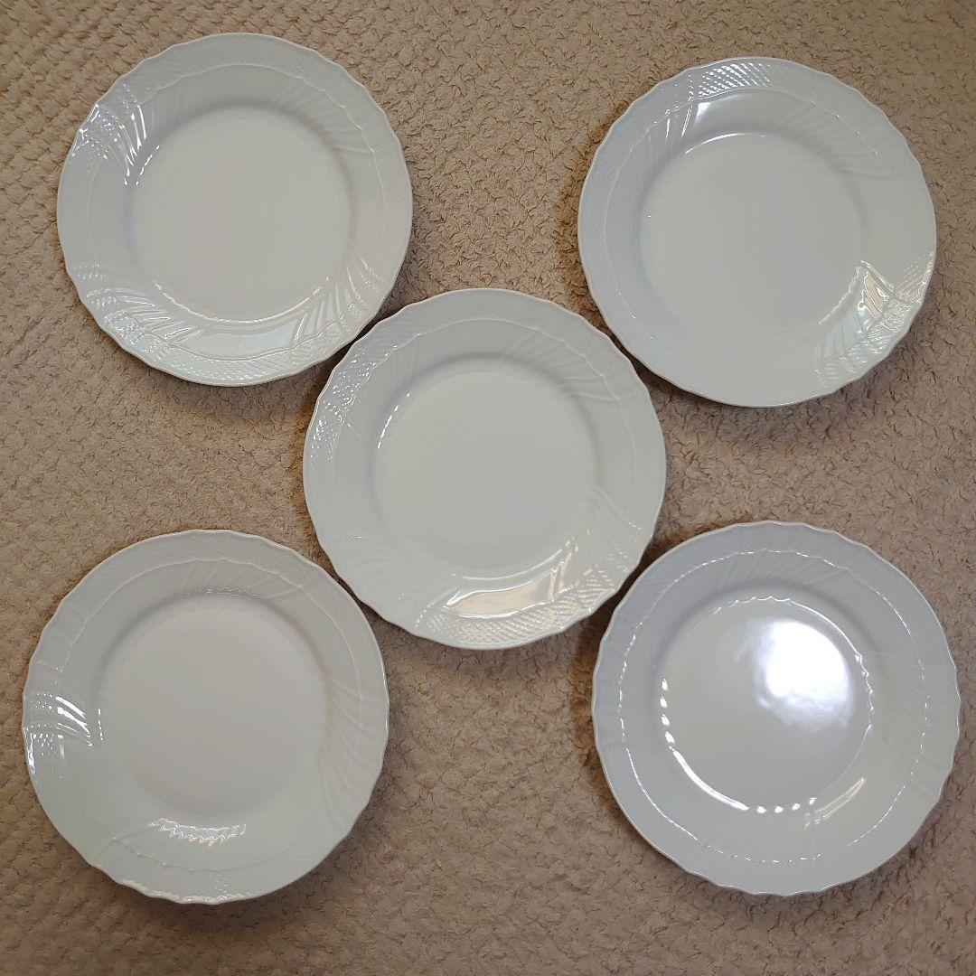 リチャードジノリ　ベッキオホワイト　ディナープレート26cm　5枚セット