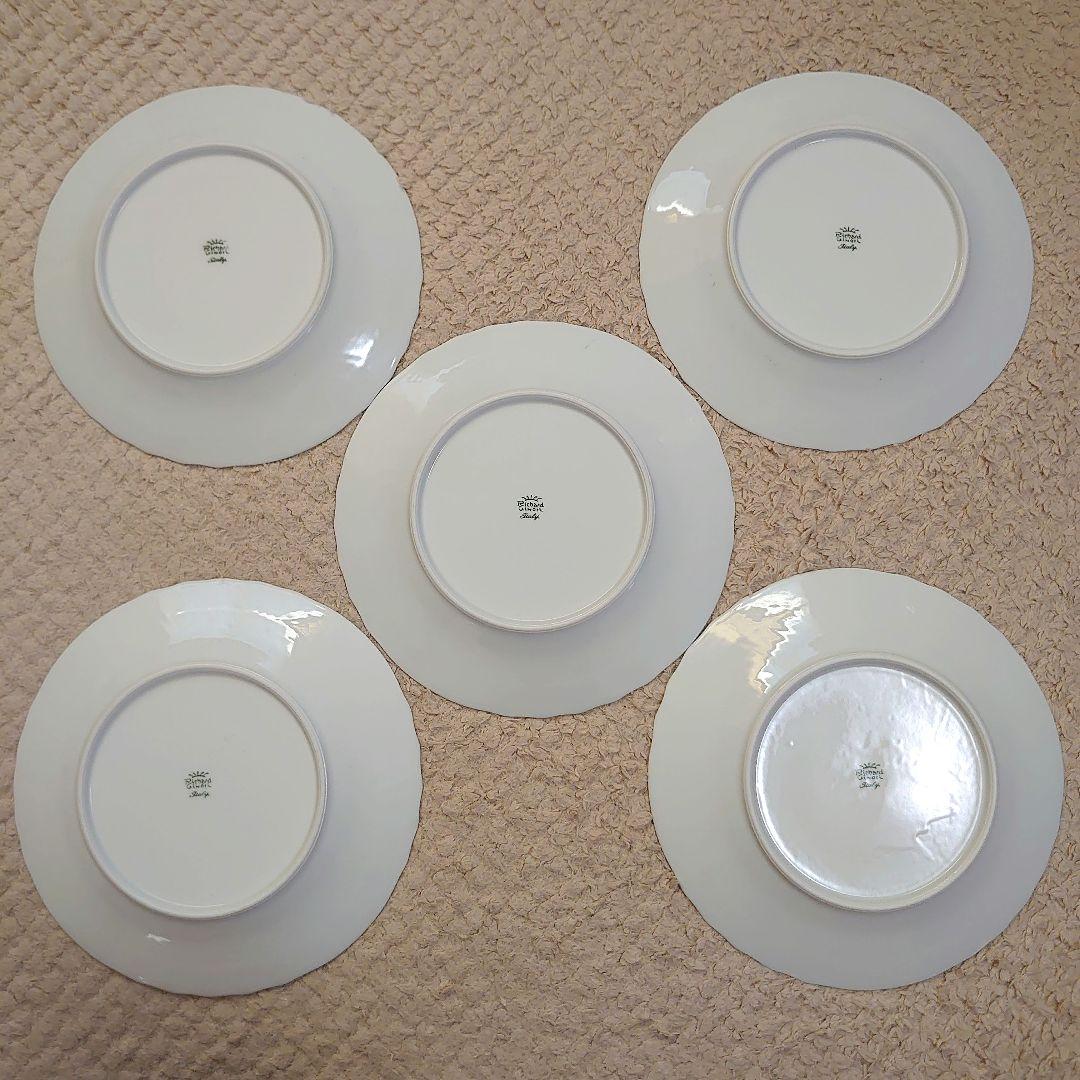 リチャードジノリ　ベッキオホワイト　ディナープレート26cm　5枚セット