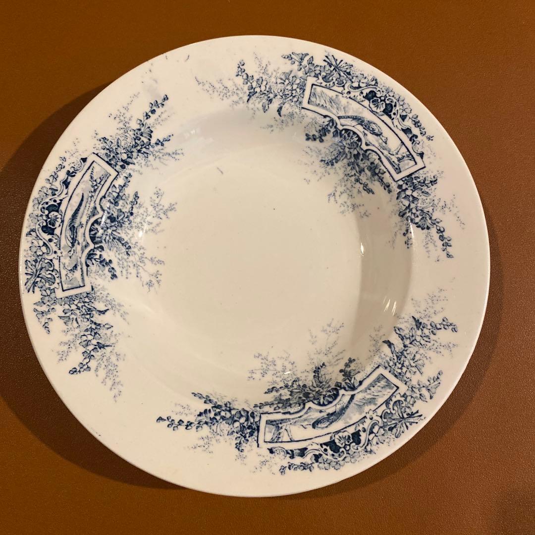 フランスの陶磁器ブランド「リュネヴィル」アンティークプレート