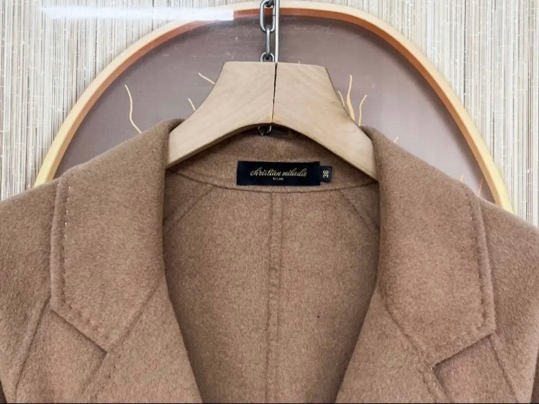 新品Christian milada カシミヤ100％ ロングコート 定価10万
