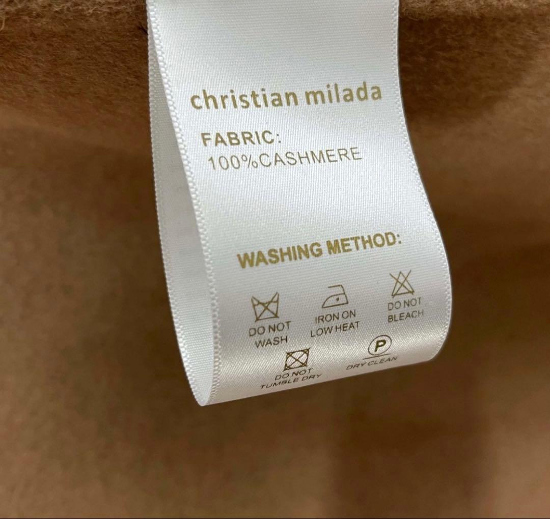 新品Christian milada カシミヤ100％ ロングコート 定価10万