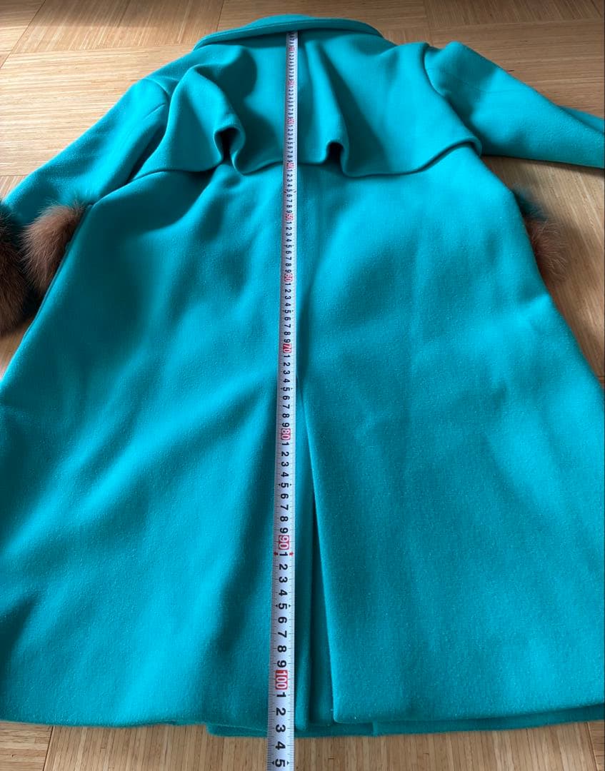 チェスティ　ロングコート ファー付き