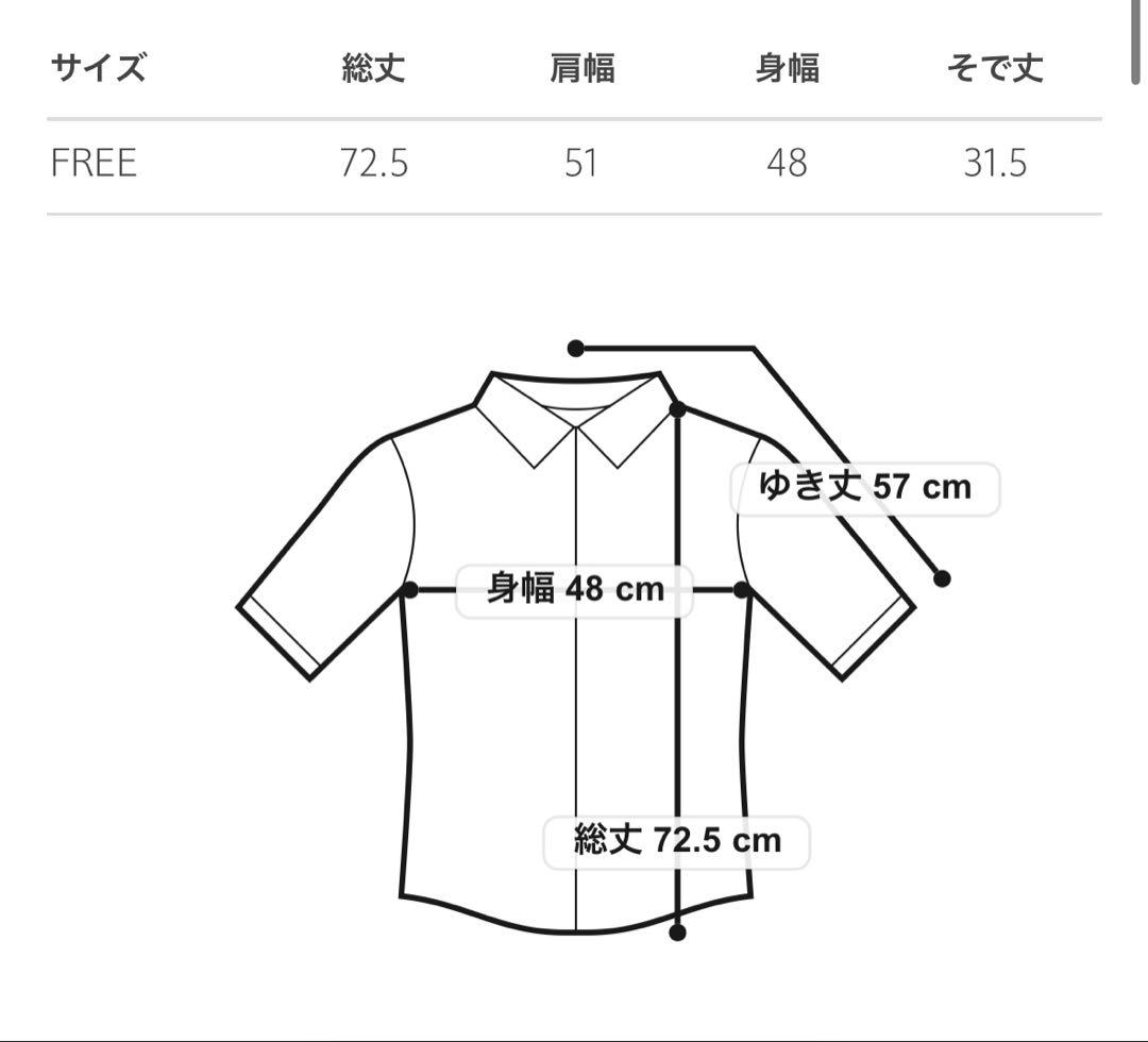 一度着用のみ　ユナイテッドアローズ タックフリルVネックハーフスリーブブラウス