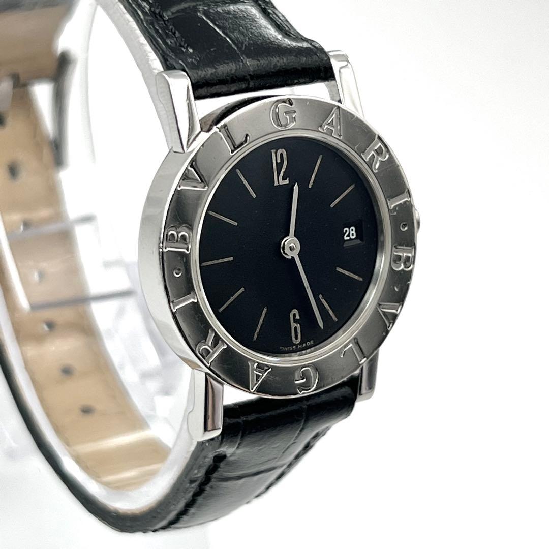 BVLGARI BB26SLD 黒文字盤　シルバー　レディース　クォーツ　デイト