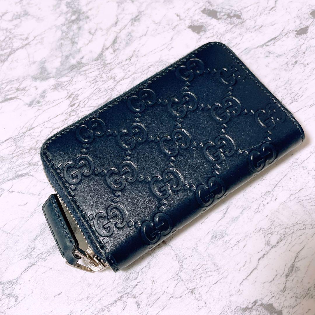 GUCCI グッチ レザー ケース GGパターン