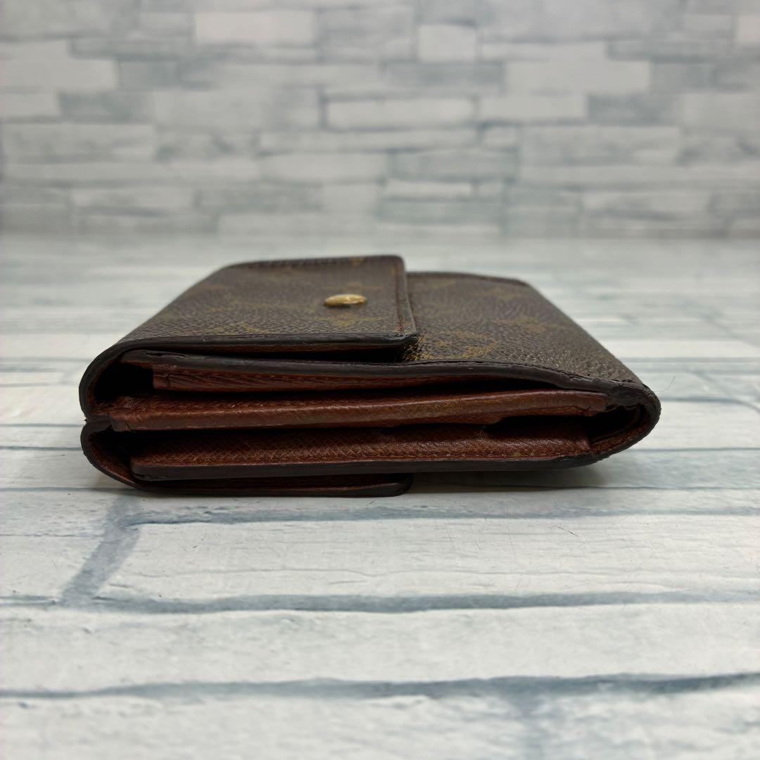 極美品　50 ルイヴィトン モノグラム 二つ折り財布　Ｗホック jv4
