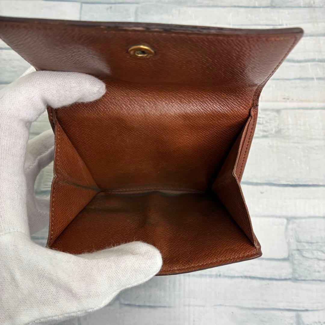 極美品　50 ルイヴィトン モノグラム 二つ折り財布　Ｗホック jv4