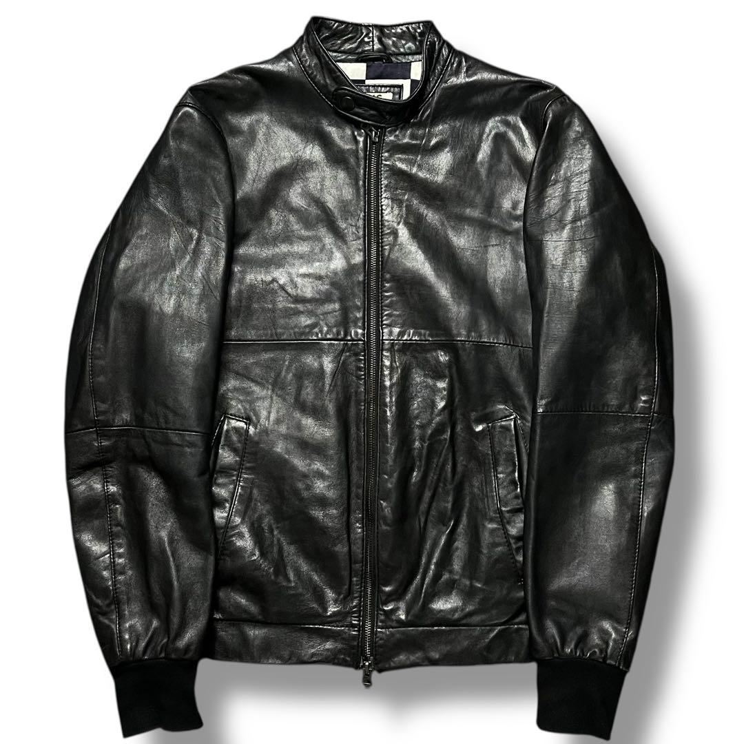 希少 RHC ロンハーマン ラムレザー シングル ライダース アウター ブルゾン