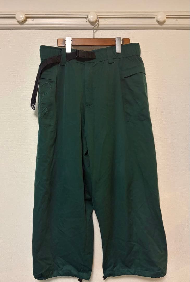 mahf サイドポケットスノーパンツ　XL ダークグリーン