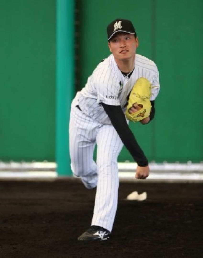 プロ支給品　実使用　岩下大輝　千葉ロッテマリーンズ　ミズノプロ 投手　ヌバック