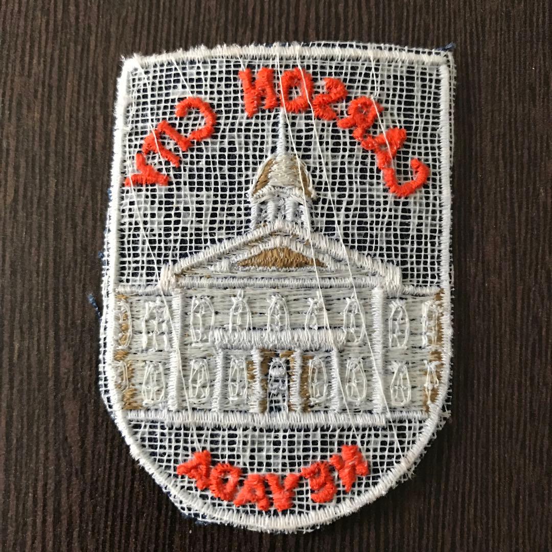 ヴィンテージ 刺繍 ワッペン 1970 1980 ネバダ州 カーソンシティ H