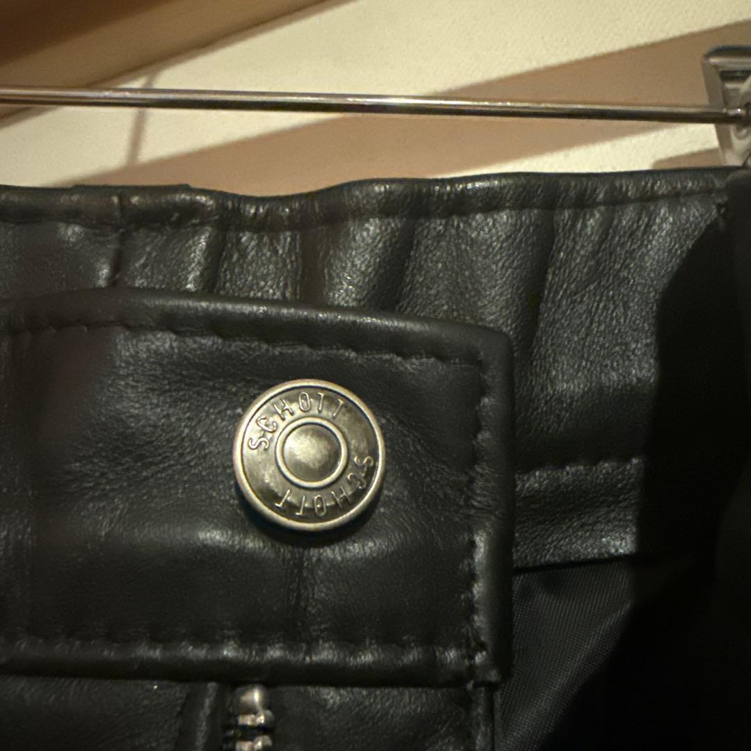 USA製 Schott レザーパンツ ライダース ライディング　30