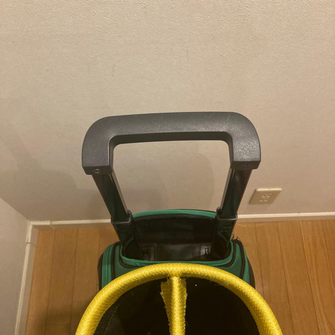 アーノルドパーマー キャディバッグ 黒色×緑色×黄色