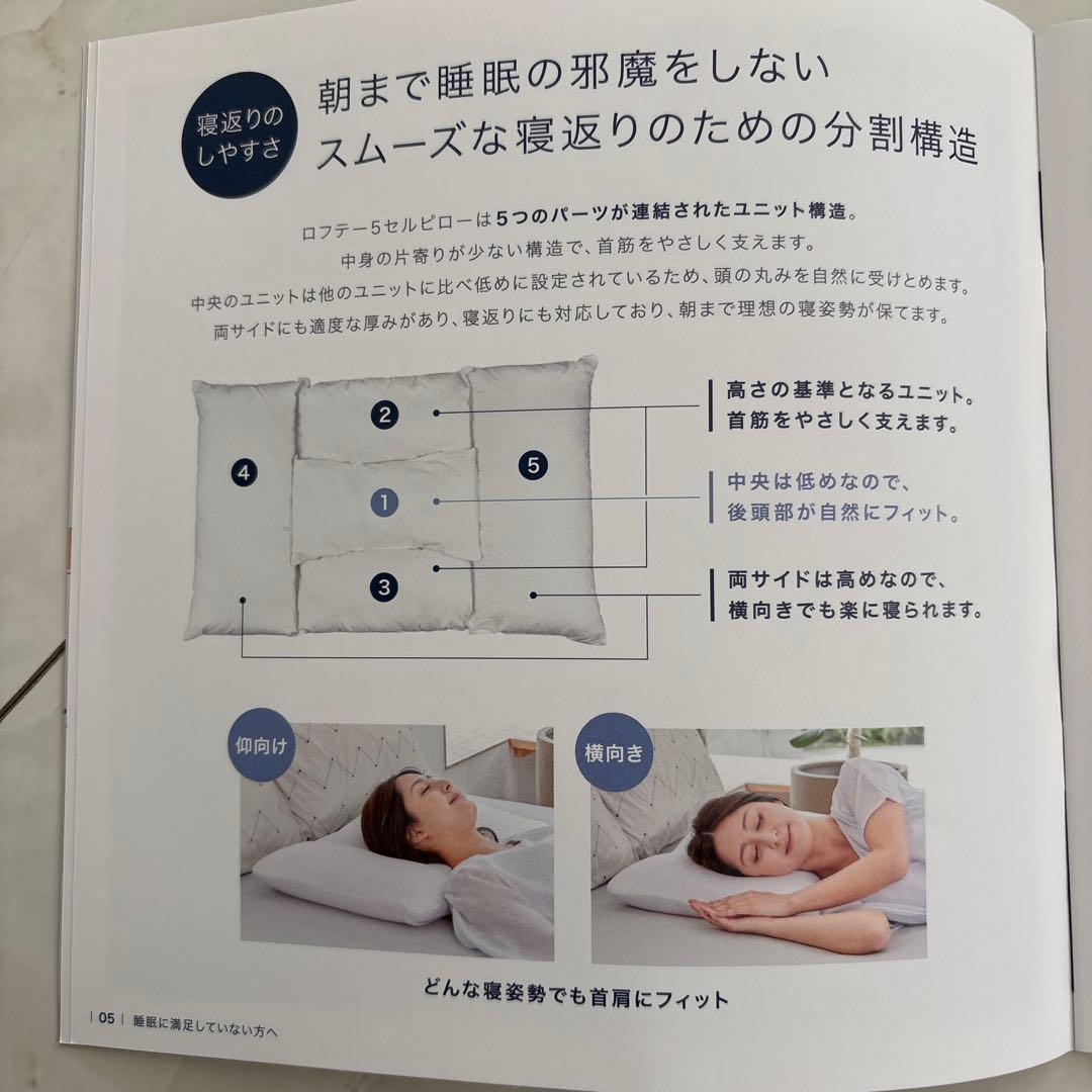 丸洗い可能　ロフテー5セルピローパイプ　枕3号