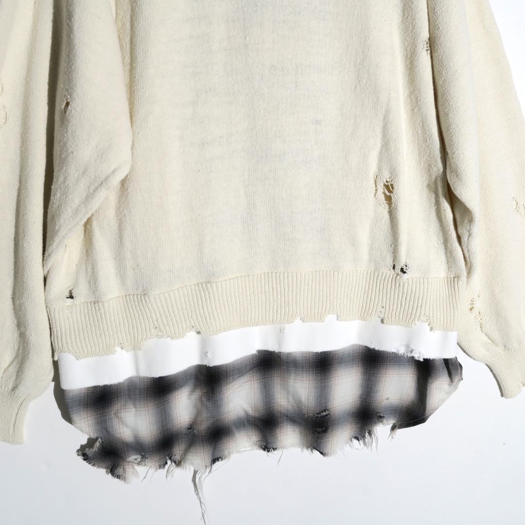 Maison MIHARA YASUHIRO 3レイヤード ニット カーディガン