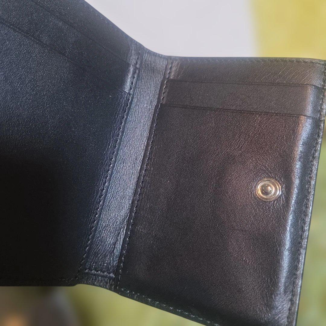 いちごLOEWE ブラック 三つ折り財布　美品　箱　袋　しおり付