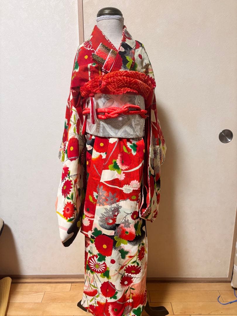 アンティーク着物　襦袢　小物9点セット