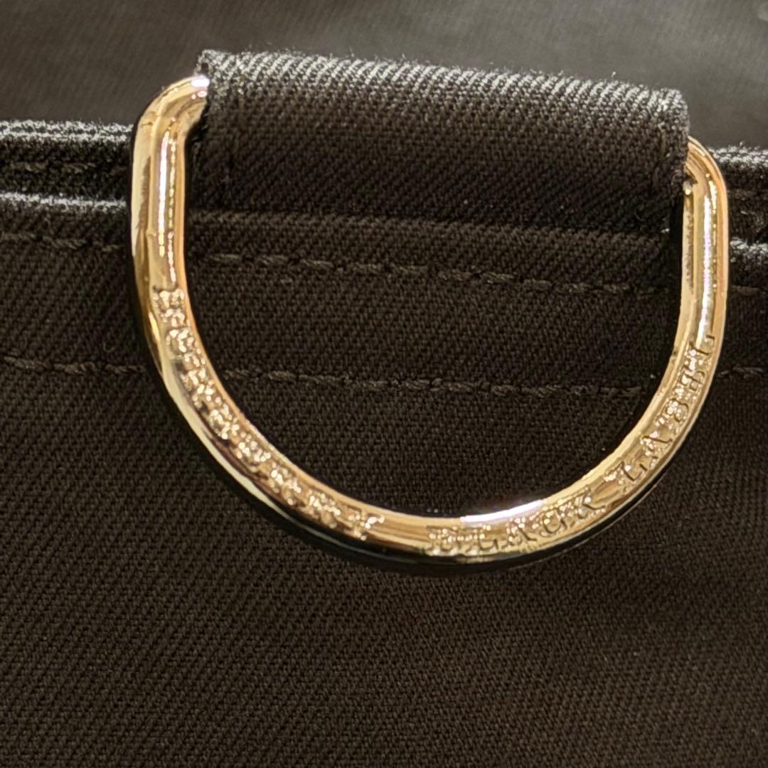 バーバリーブラックレーベル　トレンチコート　2way　チェック　ライナー　黒　L