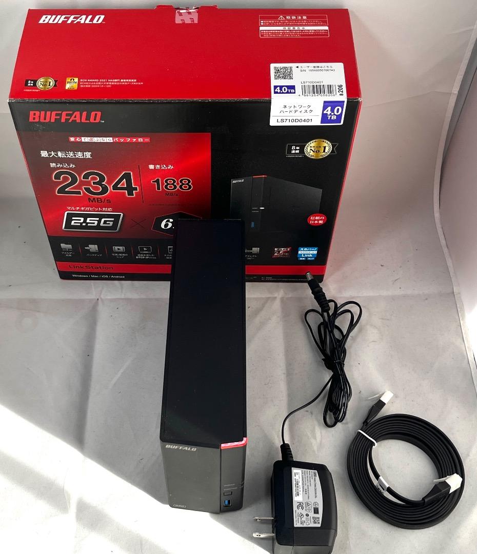 外付けハードディスク・ドライブ BUFFALO NAS LinkStation LS710D0401 4TB