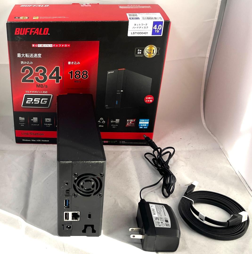外付けハードディスク・ドライブ BUFFALO NAS LinkStation LS710D0401 4TB