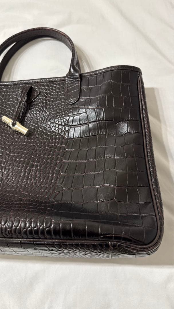 LONGCHAMP ロンシャン ロゾ クロコ 型押し トートバッグ