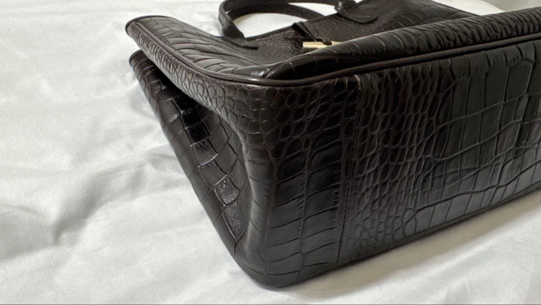 LONGCHAMP ロンシャン ロゾ クロコ 型押し トートバッグ