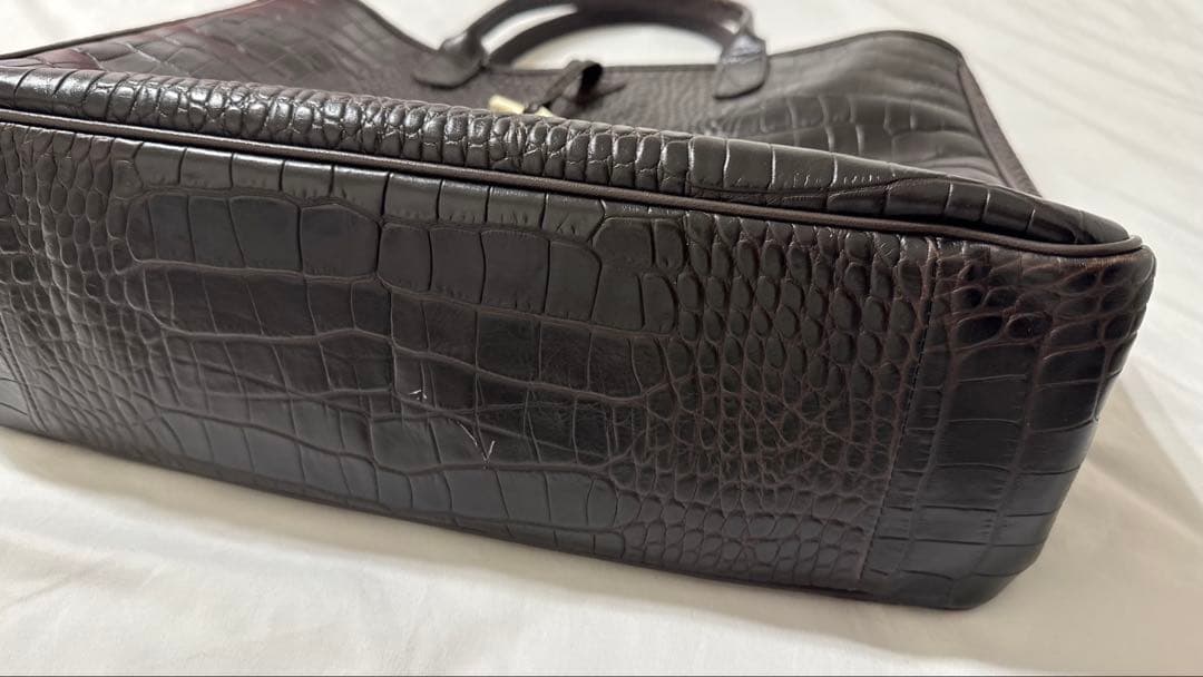 LONGCHAMP ロンシャン ロゾ クロコ 型押し トートバッグ