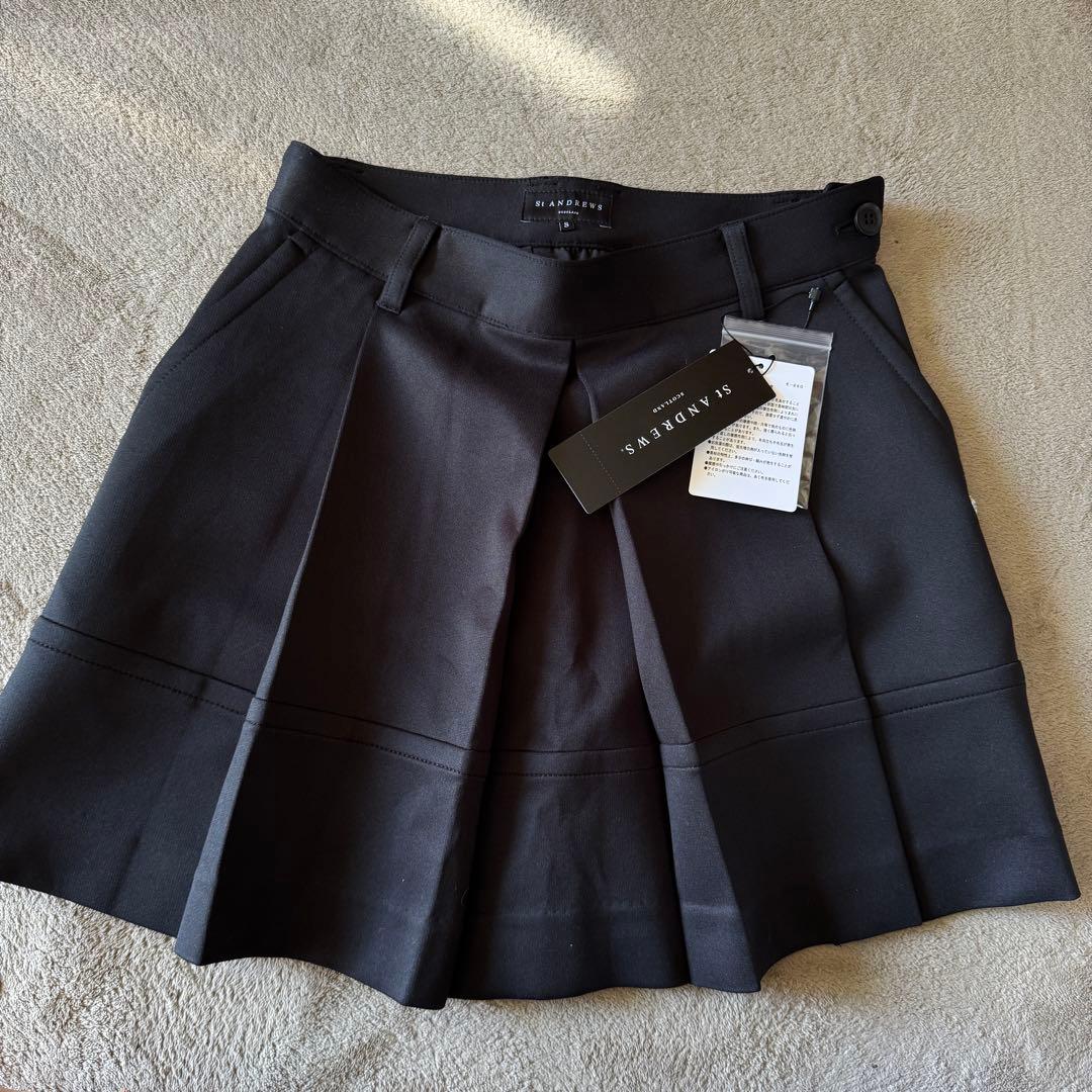 最終価格【セントアンドリュース】新品未使用ブラックフレアスカート