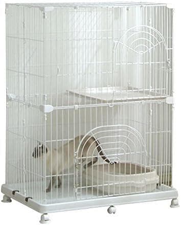 アイリス オリジナルペットケージ 2段 ホワイト 猫2段ホワイト PEC-902