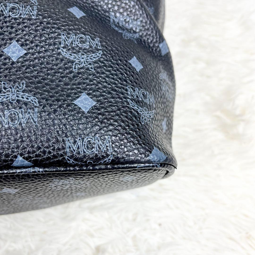 【希少】MCM トートバッグ ヴィセトス モノグラム ロゴ金具 肩掛け A4