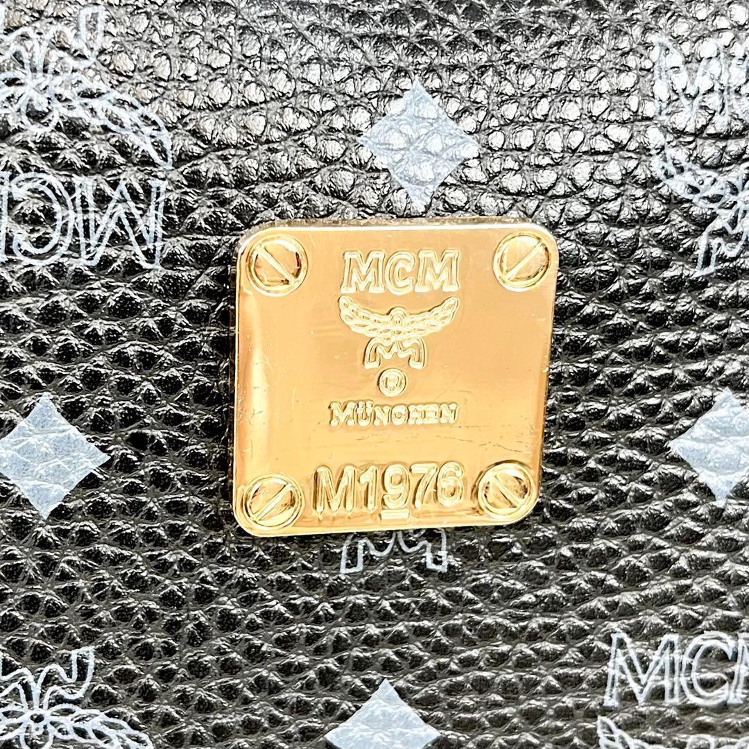 【希少】MCM トートバッグ ヴィセトス モノグラム ロゴ金具 肩掛け A4