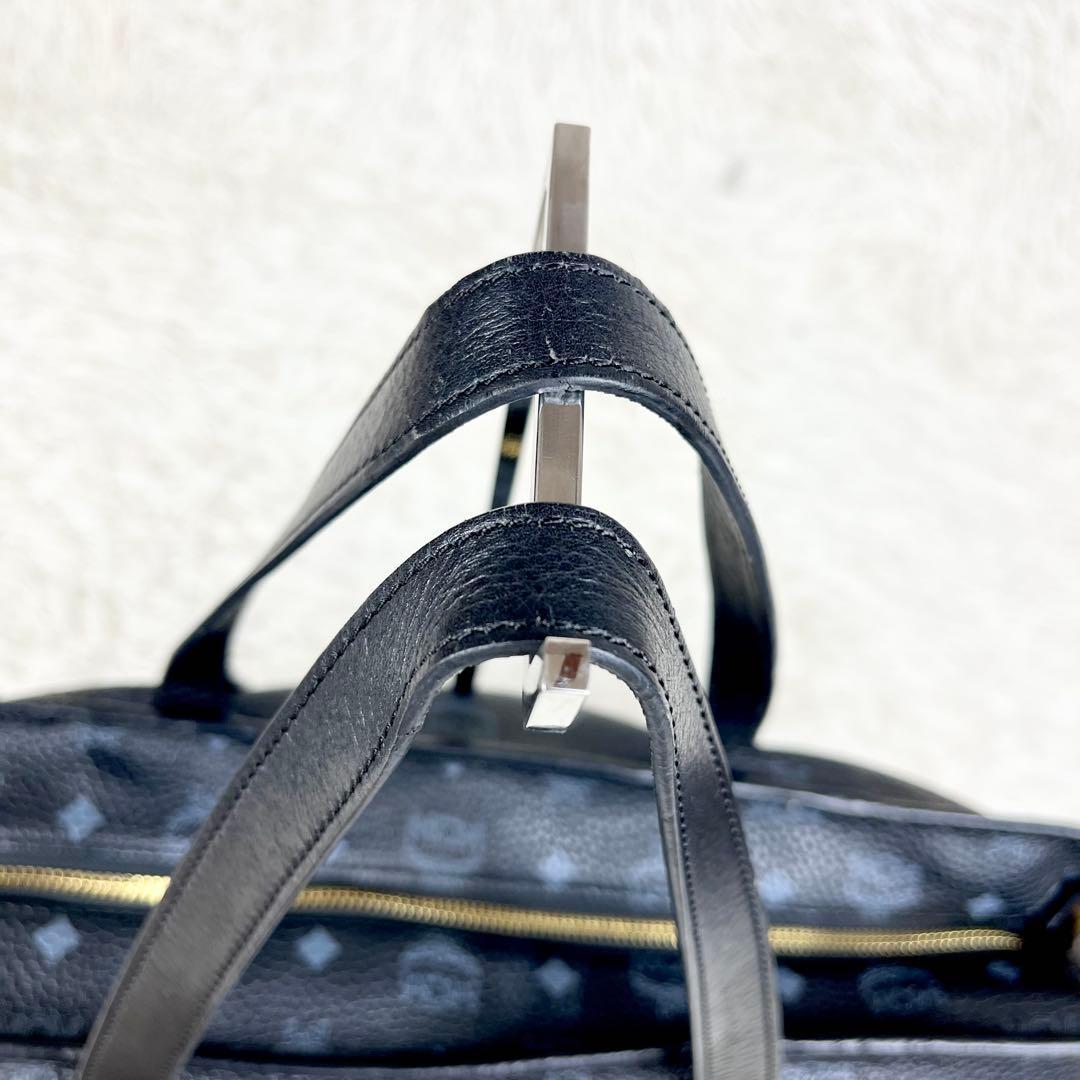 【希少】MCM トートバッグ ヴィセトス モノグラム ロゴ金具 肩掛け A4
