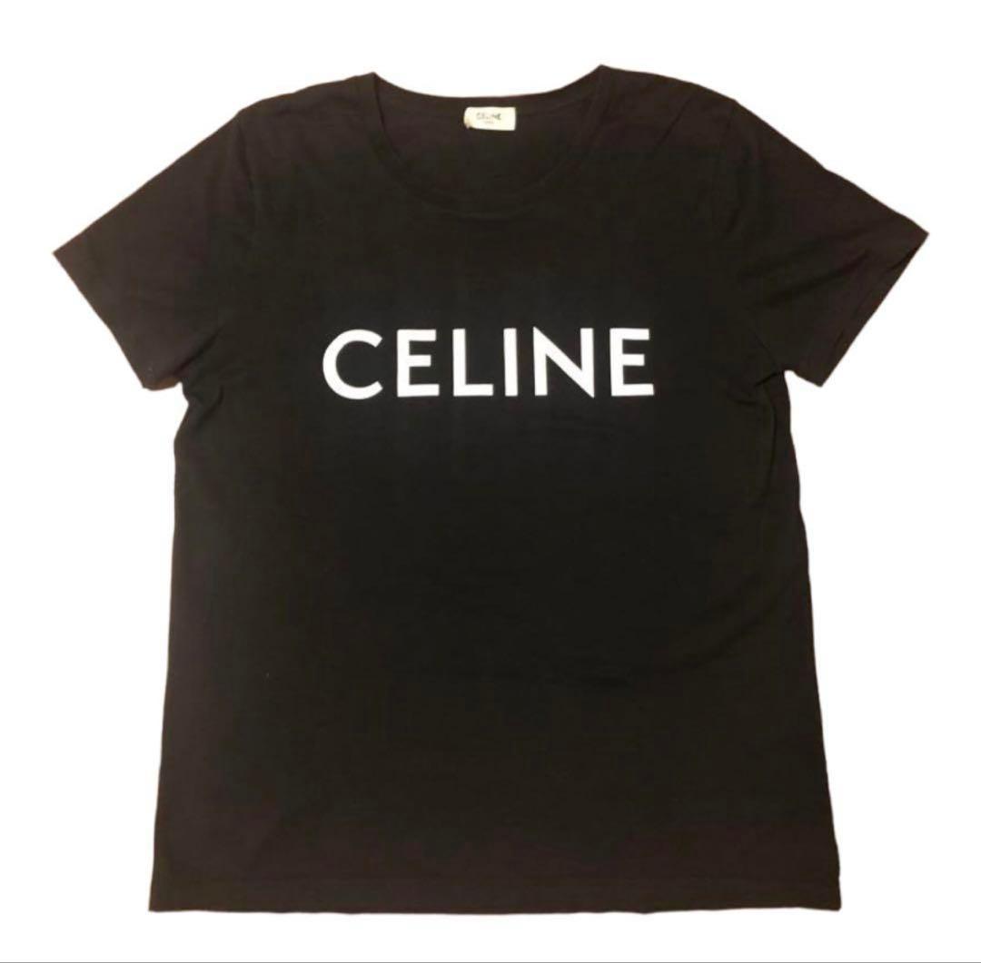 CELINE ロゴ Tシャツ ブラック