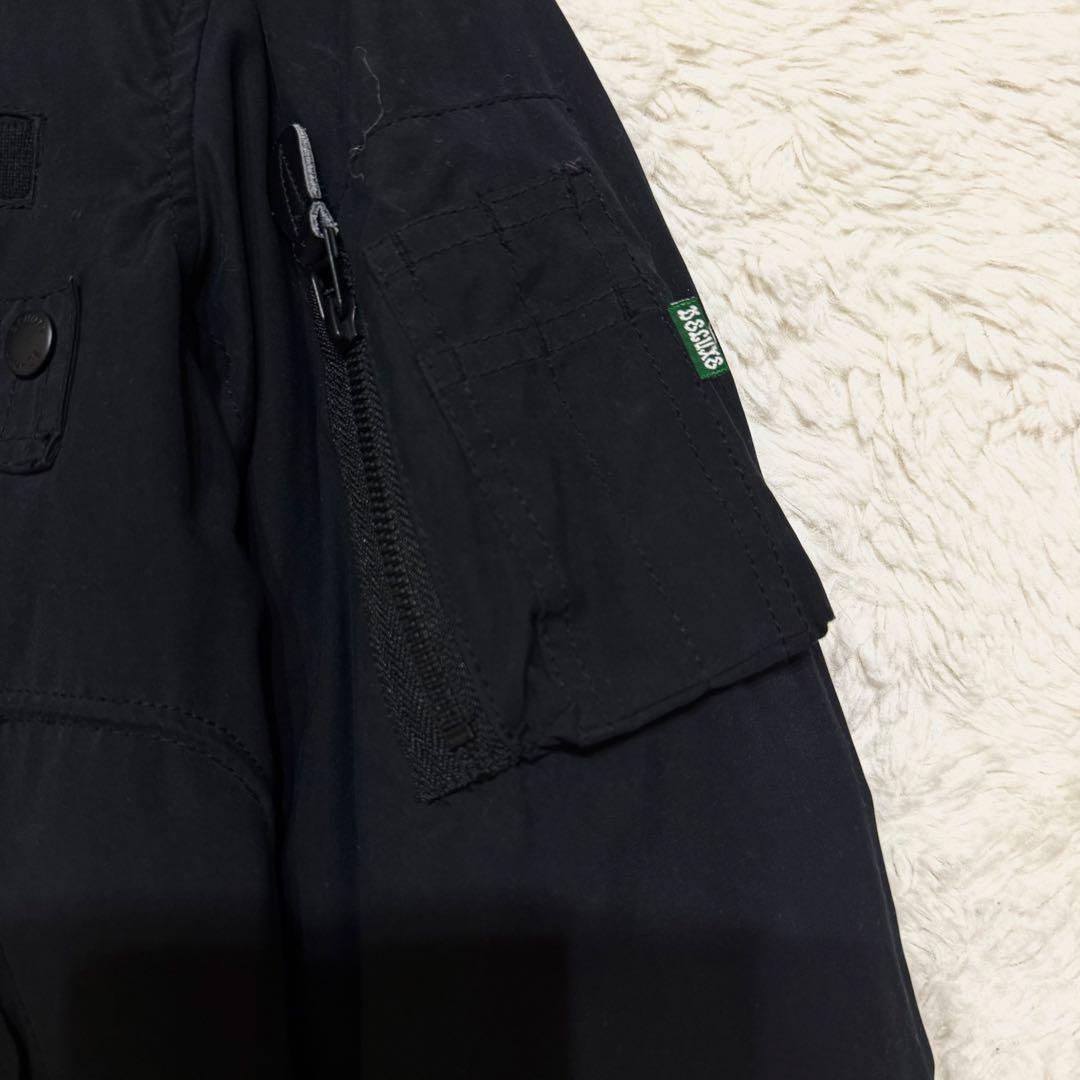 ショット× デラックスク MA-1 中綿フライトジャケット M ブラック