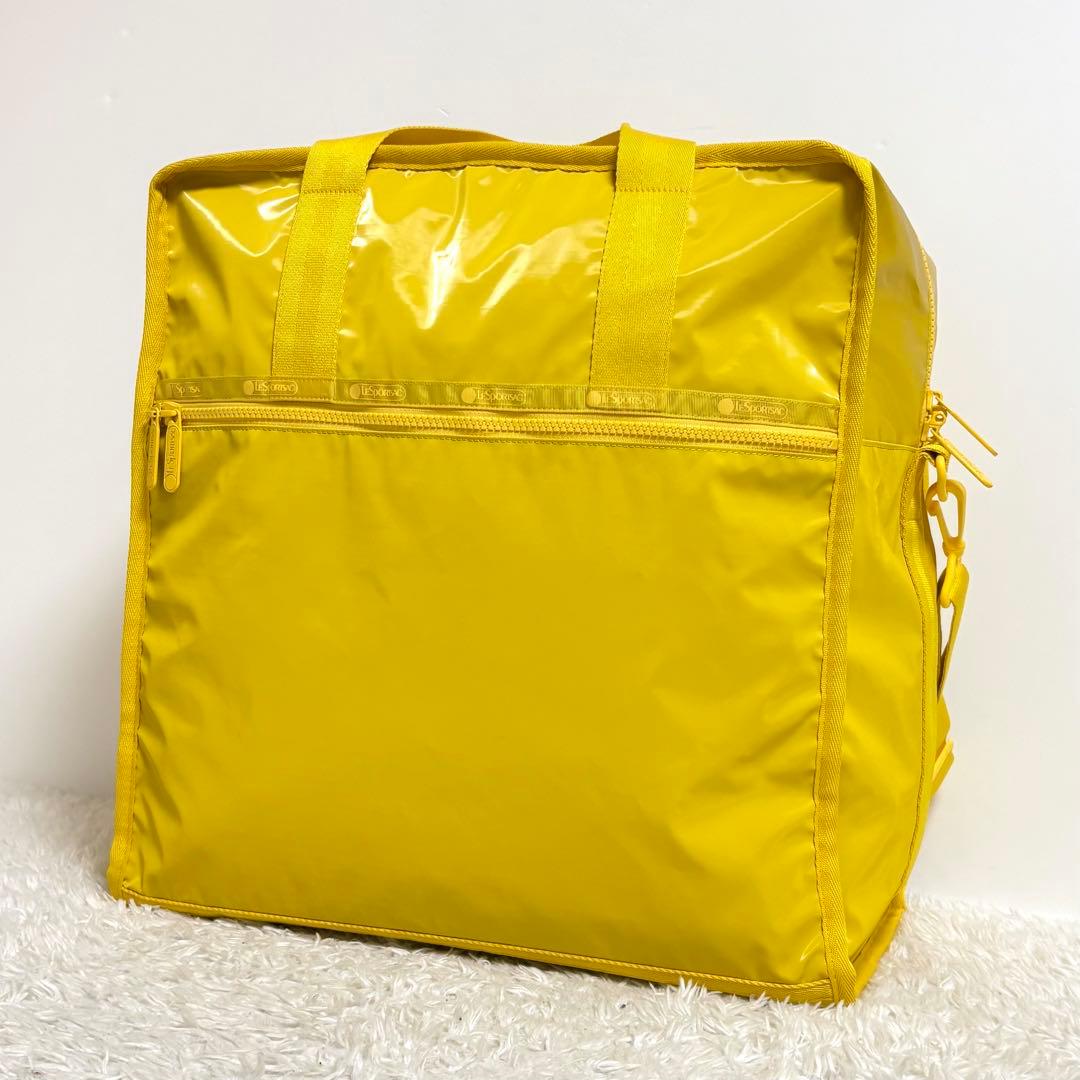【美品】 レスポートサック CABIN BOSTON ヒトリップカナリアイエロー