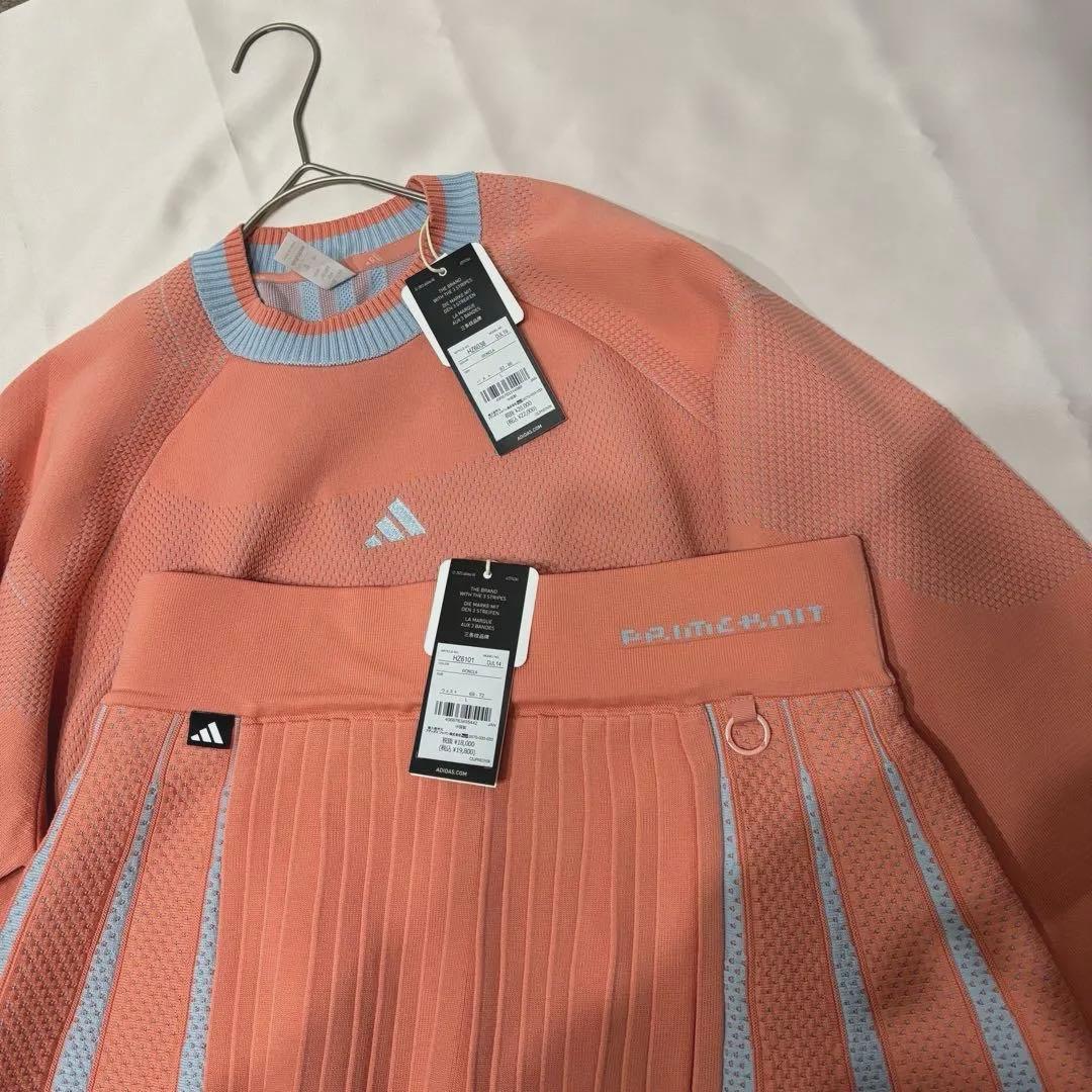 新品adidasゴルフPRIMERKNIT ニットプリーツスカートセットアップ