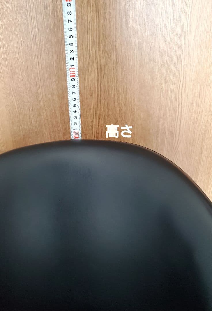 黒い合成皮革バースツール　１脚